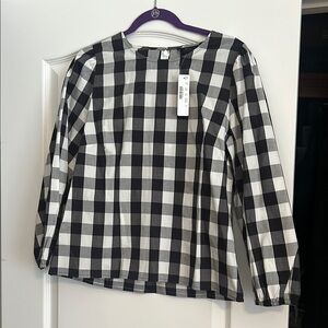 Black and White Checkered Women’s Shirt